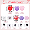 Mother's Day Theme Opaque Acrylic Beads Kits MACR-SP0001-40-2