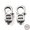 925 Thailand Sterling Silver Lobster Claw Clasps STER-D003-10AS-1