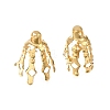 Flower Brass Bead Cap Bails KK-CBA1A60-23B-G-1