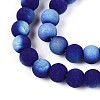 Frosted Opaque Glass Beads Strands LS-GLAA-T032-P6mm-MBB03-3