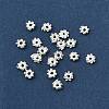 ABS Electroplated Snowflake Plastic Spacer Beads KY-I002-01B-3