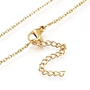 Brass Cubic Zirconia Pendant Necklaces & Stud Earrings Jeweley Sets SJEW-L154-13G-5