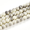 Baking Paint Glass Beads Strands DGLA-N013-8mm-02-1