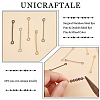 Unicraftale 50Pcs 5 Colors 316 Surgical Stainless Steel Eye Pins STAS-UN0050-56-5