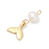 Natural Cultured Freshwater Pearl & Brass Pendants KK-U062-15G-2