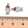 304 Stainless Steel Enamel Charms STAS-D018-04P-3