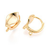 Brass Hoop Earring Findings KK-N263-130G-3