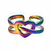 Open Heart Cuff Rings RJEW-N038-020-2