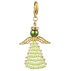 Angel Glass Seed Beads Pendants Decrotions HJEW-MZ00113-03-1