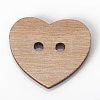 2-Hole Printed Wooden Buttons WOOD-TAC0003-50-3