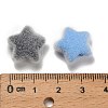 Flocky Opaque Acrylic Beads OACR-I026-02B-3