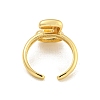 Brass Letter Open Cuff Rings for Women RJEW-G313-01E-G-3