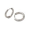 Tarnish Resistant 304 Stainless Steel Hoop Earrings LS-EJEW-P177-P-22-2