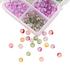 400Pcs 10 Colors Frosted Spray Painted Glass Beads Strands GLAA-CJ0001-39-3