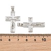 Easter Brass Micro Pave Clear Cubic Zirconia Pendants CU-CBADC6C-09P-02-3