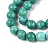 Dyed Synthetic Fossil Beads Strands G-T139-8mm-66E-4