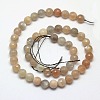 Natural Multi-Moonstone Beads Strands G-J157-6mm-10-2