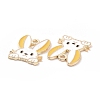 Alloy Enamel Pendants X-PALLOY-D015-08-4