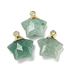 Natural Green Aventurine Pendants G-P540-01G-07-1