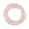 Electroplate Glass Beads Strands EGLA-D031-01Y-4