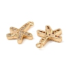 Brass Micro Pave Clear Cubic Zirconia Charms KK-C155-24G-2