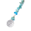 Synthetic Turquoise Chip Hanging Ornaments HJEW-TA00262-01-4