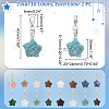 Star Gemstone Pendant Decoration HJEW-AB00334-2