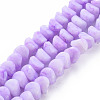 Opaque Baking Painted Crackle Glass Beads Strands EGLA-S174-22A-2