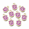 Alloy Enamel Charms ENAM-T012-03P-RS-1