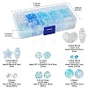 10 Styles Transparent Crackle Acrylic Beads MACR-FS0001-81-4