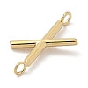 304 Stainless Steel Letter Connector Charms LS-STAS-M108-01G-24-2