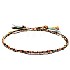 Cotton Cord Braided Adjustable Bracelets PW-WG12604-10-1