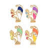 Alloy Enamel Rhinestone Pendants FIND-B062-10G-1