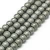 Non-magnetic Synthetic Hematite Beads Strands X-G-K015-6mm-02F-2