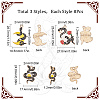 SUNNYCLUE 24Pcs 3 Style Alloy Enamel Pendants FIND-SC0003-76-2