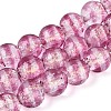 Handmade Foil Glass Beads Strands FOIL-N033-05F-1