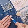 20 Pairs 2 Colors Brass Earring Hooks KK-BC0007-63-3