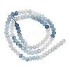 Natural Devil Blue Aquamarine Beads Strands G-NH0073-A01-4