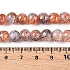 Drawbench Crackle Glass Beads Strands GLAA-N006-8mm-09-4