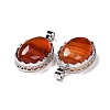 Natural Red Striped Agate/Banded Agate Pendants G-D851-38-5