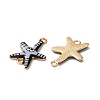 Ocean Theme Alloy Enamel Connector Charms FIND-CJC0017-15KCG-05-2