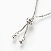 Brass Cubic Zirconia Bolo Tennis Bracelets BJEW-P232-03P-3