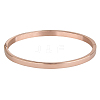 304 Stainless Steel Bangles BJEW-E277-42A-RG-1