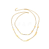 304 Stainless Steel Double Layer Necklaces STAS-OY013-96G-1