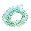 Transparent Painted Glass Beads Strands DGLA-A034-T6mm-A16-5