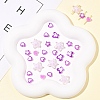 200Pcs 5 Styles Transparent Acrylic Beads TACR-FS0001-54D-7