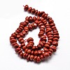 Natural Red Jasper Chip Beads Strands X-G-E271-124-2