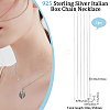 1Pc 925 Sterling Silver Cable Chain Necklaces NJEW-BBC0001-14-2