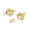 Brass Spring Ring Clasps KK-CBAD851-02G-01-2