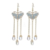 Zinc Alloy Enamel Chandelier Component Links EJEW-JE06315-2